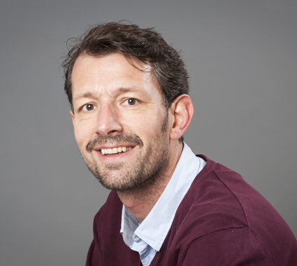 Foto van docent-onderzoeker  Mark van Dijk